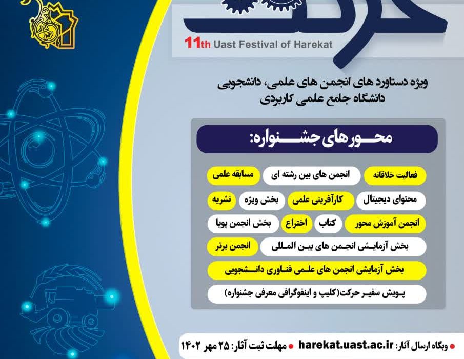 یازدهمین جشنواره درون دانشگاهی حرکت
